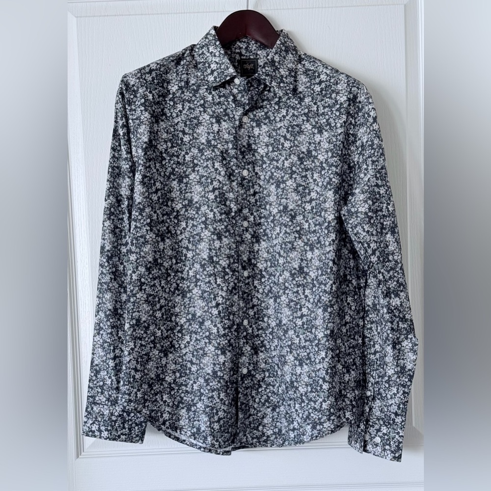 Men's Italian Poplin Floral  Shirt